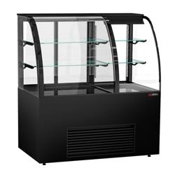 Vetrina pasticceria refrigerata - Self service - 1400mm - Doppio vetro - con 2 ripiani - LED interni