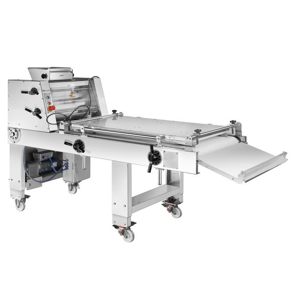Bäckerei-Langwirkmaschine mit Förderband - für Baguette & Sandwichbrot - 4 Zylinder - 3000 Stk./h