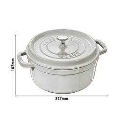 STAUB | LA COCOTTE - Kookpot - Ø 260mm - Gietijzer - Witte truffel