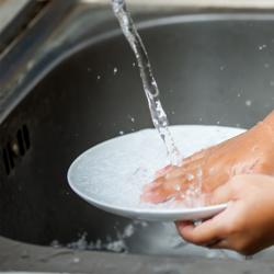 Rubinetto monoforo - per acqua fredda - con bocca girevole 360° & per 1 vasca - 460mm