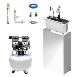 Douchette de rinçage pour portionneur WATERSTOP - avec arrêt automatique de l’eau (WATERSTOP) - avec clapet anti-retour (intégré) - incl. assiette-tamis