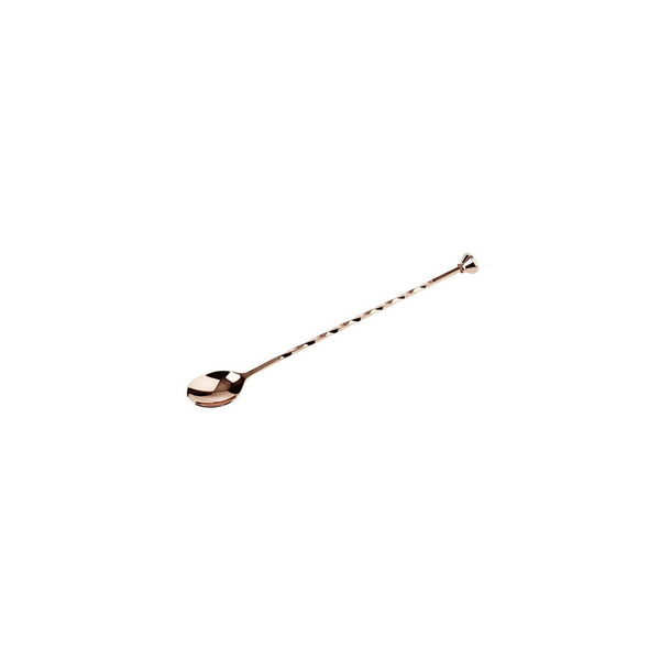 (6 pieces) Bar spoon - stainless steel - length 270mm
