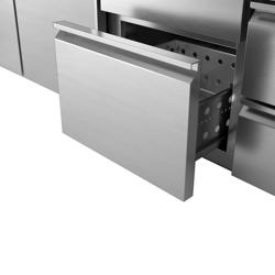 Barkylbänk PREMIUM PLUS - 1550x700 mm - 4 lådor