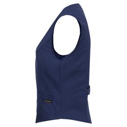 (6 pieces) KARLOWSKY | Ladies Waistcoat Lena – Navy - Size 40 - Tailored Fit - 4 Press-Studs