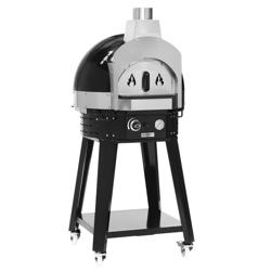 Forno a Gás para Pizzas preto - Base incl.- Alt. 0,83 m