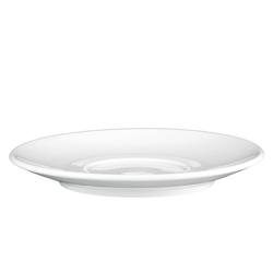 (6 pieces) SELTMANN WEIDEN | Round Coffee/Cappuccino Saucer Meran Steak & More – Ø162 mm – High-Gloss Porcelain