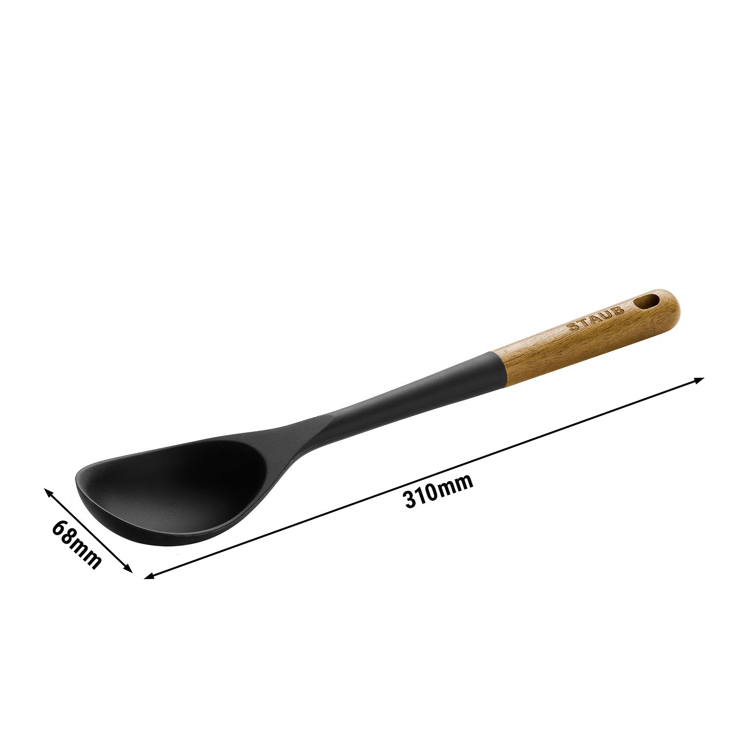 STAUB | Cuillère de service - 310 mm - Silicone - Noir