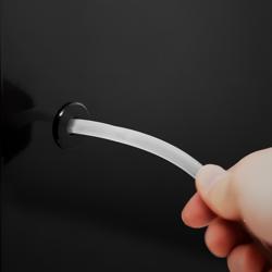 Frigorifero per latte - 210mm - 9.8l - Slim - display digitale - con 1 porta in vetro & illuminazione LED - Nero