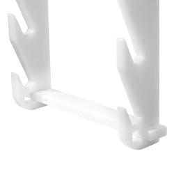Snijplankrek - 370x100x900mm - Polyethyleen - Wit - Voor 6 planken - Voor wandmontage