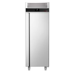Koelkast RVS PREMIUM - GN 1/1 - 700mm - 700liter - tot +8°C - met 1 deur - geforceerde koeling, automatische ontdooiing & binnenverlichting