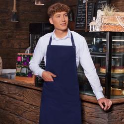 (6 pieces) KARLOWSKY | Bib Apron Tenerife – Navy Blue - 75 x 95 cm - Adjustable Neck - 2 Pockets