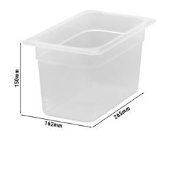 CAMBRO | (6 pièces) Conteneur GN 1/4 en polypropylène - Laiton - Hauteur : 150 mm