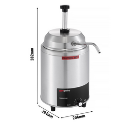 Calentador de salsas con dispensador - 4,4 litros