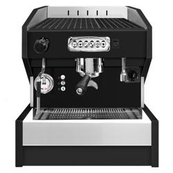 Machine expresso professionnelle à porte-filtre "Eminence" - 1 groupes - électronique - incl. système de pré-infusion & 1 tuyau de vapeur - Noir