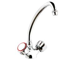 Monobloc mixer tap 9000 - with twin levers & swivel spout