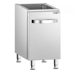 Onderstel - 400x600x(H)600mm - RVS | met deur(en) | in hoogte verstelbare schroefvoeten - passend voor GHK4632 & GHK4631