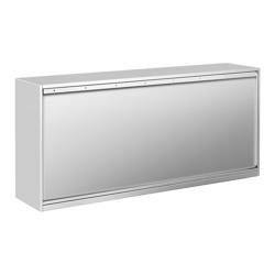 Armoire murale en acier inoxydable PREMIUM - 1800x400mm - avec portes coulissantes - 800mm de haut