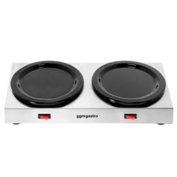 Placa de aquecimento para 2 Cafeteiras ou Bules de Chá