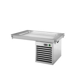 Drop-in gekoeld bovenblad - 1000mm - +2 tot +8°C - 3x GN 1/1 - 350W | Koelplaat - GN 1/1 - RVS