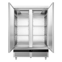 Холодильна шафа з нержавіючої сталі PREMIUM - GN 1/1 - 1200 л - –2…+8 °C - з 2 дверима - динамічне охолодження, автоматичне розморожування, R290