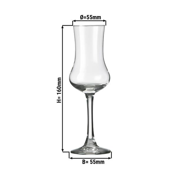 (6 db) Grappa pohár - PARIS - 90 ml
