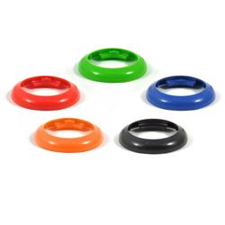 (5 pcs) Portion Pal Rings - Colour-Coded - 7.5/10/15/22.5/30ml - for squeeze & dispenser bottles