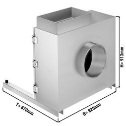 Caisson de ventilation PRO - Ventilateur caisson pour hotte - 4000m³/h - 230V Monophasé