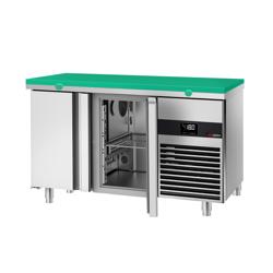 Zamrzni pult PREMIUM - 1400x700 mm - Sa 2 vrata - Uklj. zelena ploča za rezanje