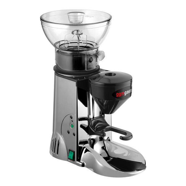 Kaffeemühle - 1kg - 77dB - Mit direkter Ausgabe - Silber