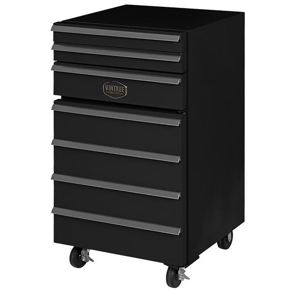 GASTRO-COOL | Upright Fridge Stainless steel - 50L - with 1 door & Support grid - Black - On castors