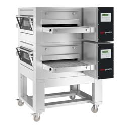 (2 stuks) Elektrische doorloop oven - 1260x1750mm - Digitaal - Bandbreedte: 500mm - incl. onderstel