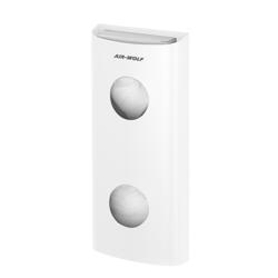 AIR-WOLF | Hygiënezakjesdispenser voor maximaal 25 hygiënezakjes - RVS Wit