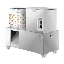 2-in-1 plukmachine met broeiketel voor pluimvee - Trommel Ø 60cm