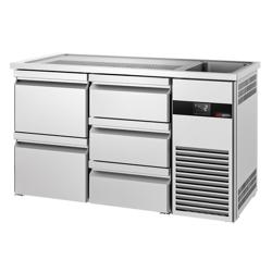 Barkoelkast PREMIUM - 1550x700mm - 5 laden & 1 lade