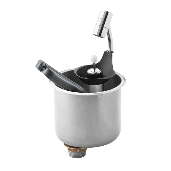 Rince-cuillère à glace avec douchette & Disconnecteur d'eau intégré 