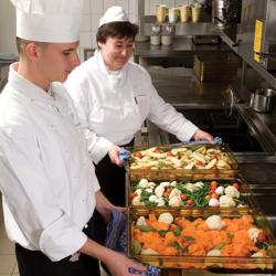 (6 pièces) CAMBRO | H-PAN™ - Conteneur GN 1/1 résistant à la chaleur - Ambre - Hauteur : 65mm