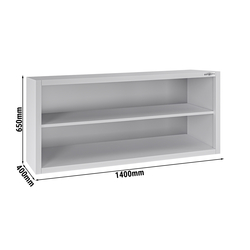 Paslanmaz çelik duvar dolabı ECO - 1400x400mm - sürgü kapaksız - 650mm yükseklik