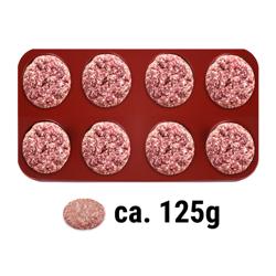 Hamburgerpers - Ø 100mm - kunststof - 125g - rood