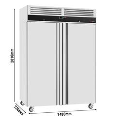 Armoire réfrigérée positive en acier inoxydable ECO – 1200 litres – avec 2 portes