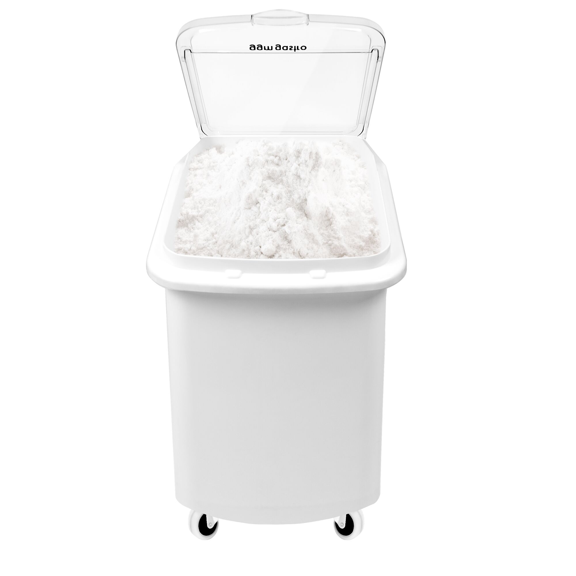 Conteneur à ingrédients / Bac à ingrédients - 102 L - Polypropylène - Avec Couvercle - Roues Silencieuses