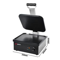 Kontaktigrilli | hampurilaisgrilli - 2,2 kW - sileä ylä- ja alapinta - grillauspinta: 350x330mm