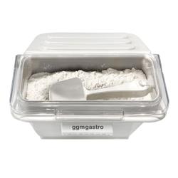 Recipiente para ingredientes - 296x367x220mm - Polipropileno - Branco - Empilhável