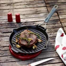 STAUB | GRILL PANS - Tava za prženje sa izljevom - Ø 280 mm - Lijevano željezo - Crna boja 