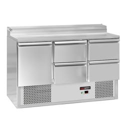 Pizza Hazırlık Buzdolabı ECO - 1365x700mm - 4 Çekmeceli + 1 Kapılı - 8 x GN 1/6