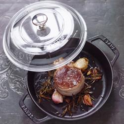 STAUB | PANS - Poêle à frire avec 2 poignées - Ø 200mm - Fonte - Noir	