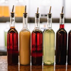 (6 unid) Bar Professional - Doseador para garrafas - conjunto de 6 - Cromado - Prateado - Livre‑fluxo (free pour) - Para bebidas/óleos/xaropes - Fácil limpeza