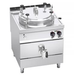 Elektro Druck Kochkessel - 150 Liter - 18 kW - Indirekte Beheizung - mit Wasserzulauf & Ablasshahn