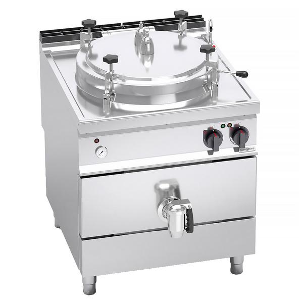 El Kokgryta med tryckkokning - 150 liter - 18,0 kW - Indirekt värme (bain-marie) - med vattenkran