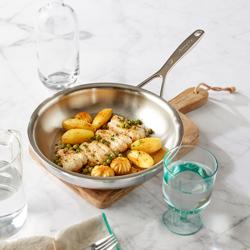 DEMEYERE | Proline 7 Stainless Steel Frying Pan – Ø 24 cm - 7-Ply - Induction/Oven/Dishwasher Safe