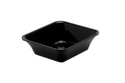 Prostokątna miska prezentacyjna - GN 1/6 - 176x162x50mm - Czarna	